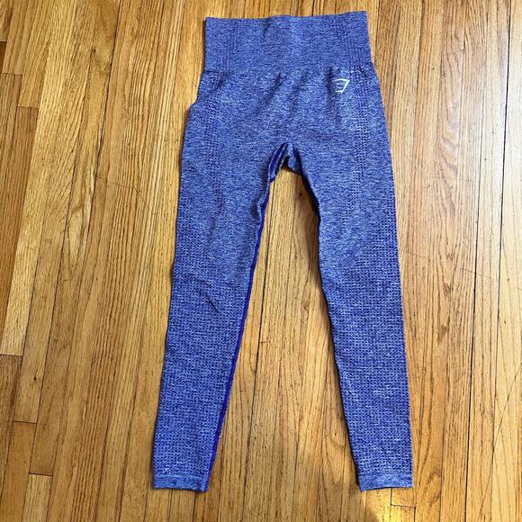 Gymshark Leggings Womens Small Vital Seamless Purple - Picture 1 of 8